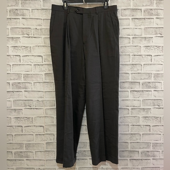 Men’s Armani Collezioni gray dress pants slacks trousers 32x30 - Picture 1 of 6